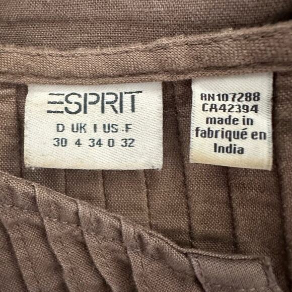 Vintage ESPRIT Brown Tank Style Mini Dress Size 0 - Picture 3 of 3